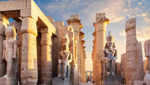 Luxor Temple Courtyard And The Statues Of Ramses II Adobestock 441988099