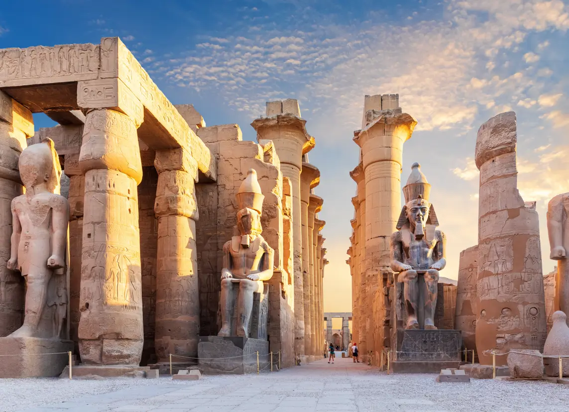 Luxor Temple Courtyard And The Statues Of Ramses II Adobestock 441988099