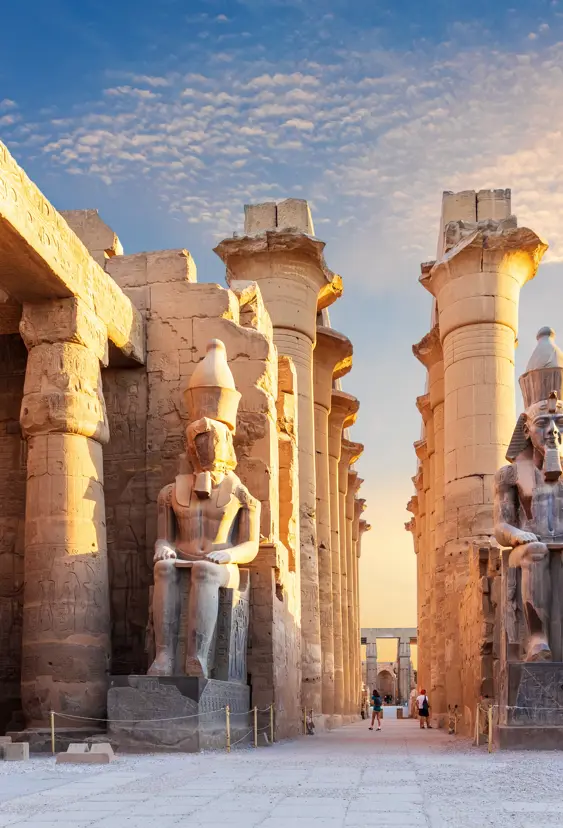 Luxor Temple Courtyard And The Statues Of Ramses II Adobestock 441988099