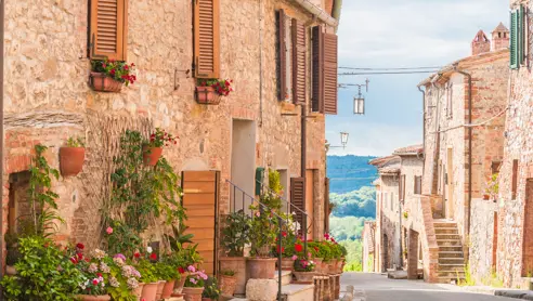The Medieval Old Town In Tuscany, Italy Shutterstock 207462085