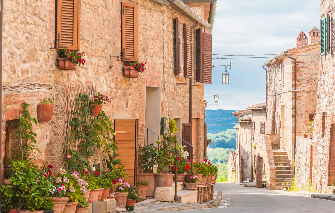 The Medieval Old Town In Tuscany, Italy Shutterstock 207462085