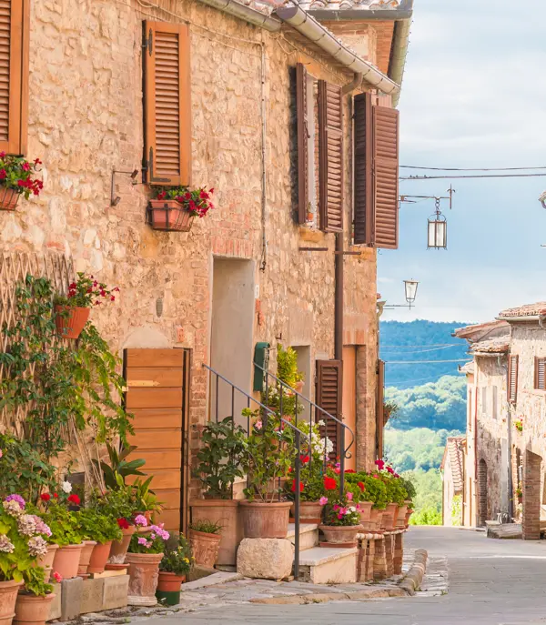 The Medieval Old Town In Tuscany, Italy Shutterstock 207462085