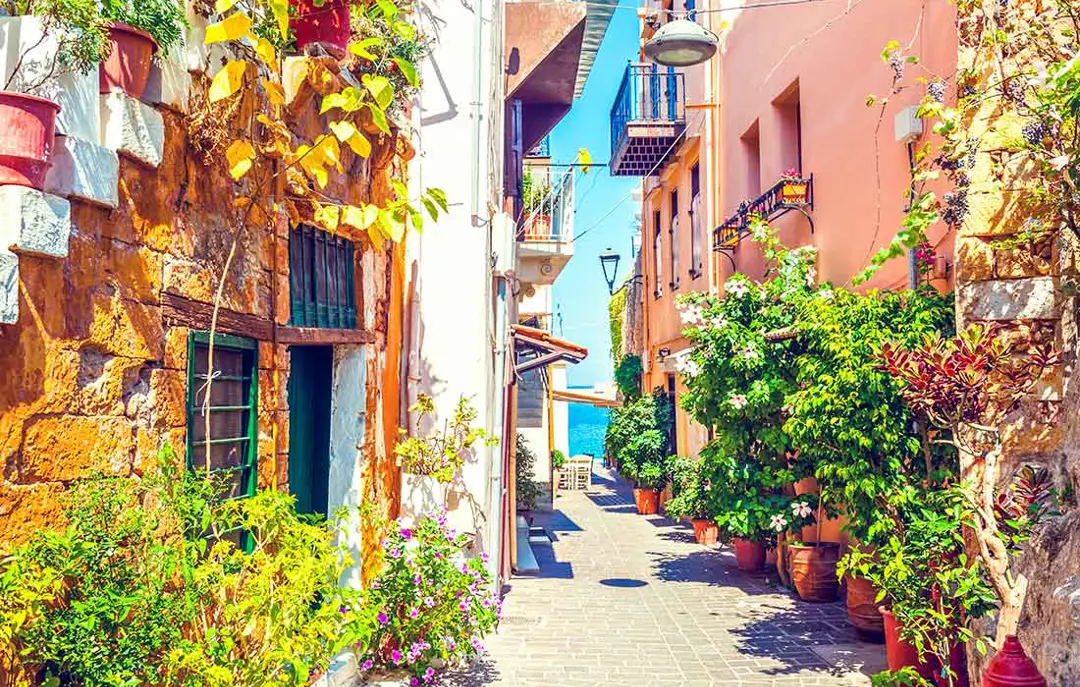 Greece Crete Destination Crete Street Chania Gettyimages 637102144 1