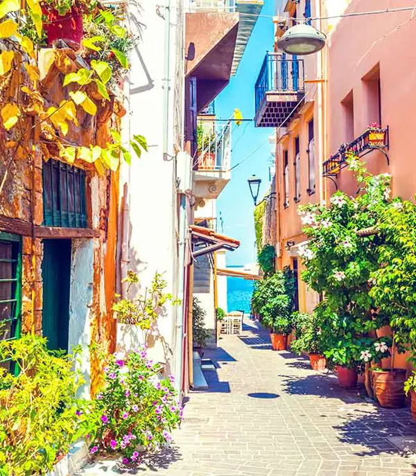 Greece Crete Destination Crete Street Chania Gettyimages 637102144 1