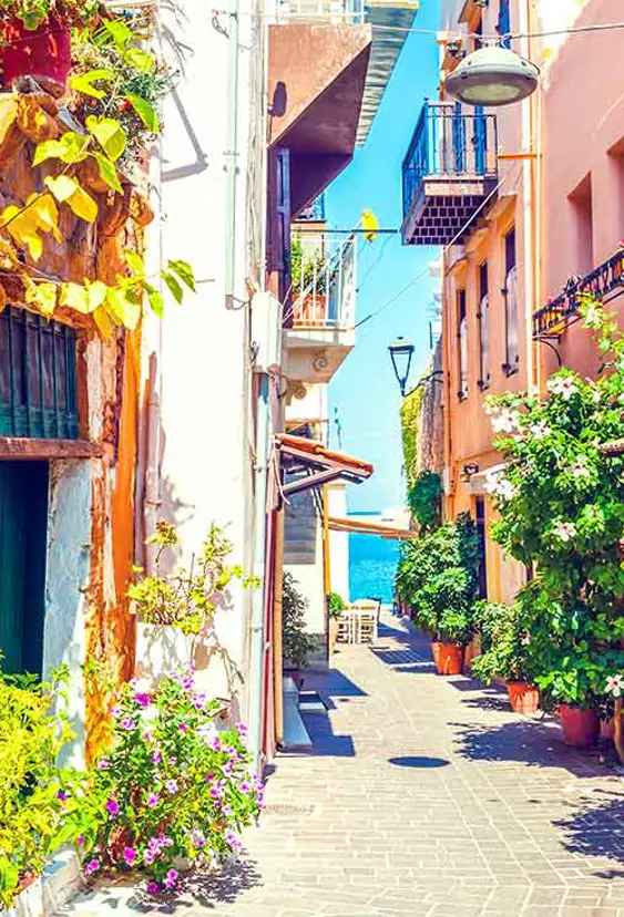 Greece Crete Destination Crete Street Chania Gettyimages 637102144 1