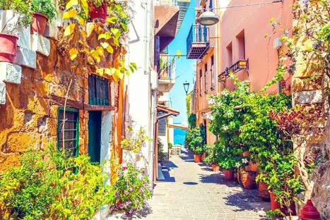Greece Crete Destination Crete Street Chania Gettyimages 637102144 1