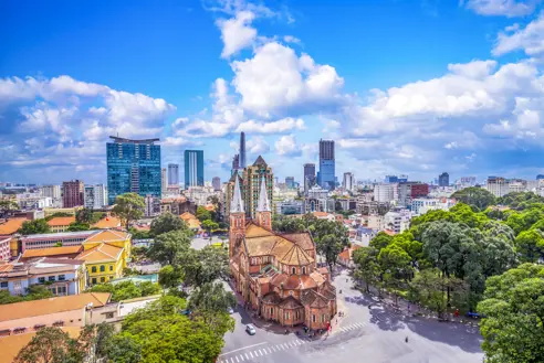 Roundtrip-Vietnam-South-Vietnam-Phu-Quoc-Day1-2-Saigon-Ho Chi Minh City-Notre-Dame-Cathedral-Basilica-Saigon-GettyImages-918767152-1.jpg