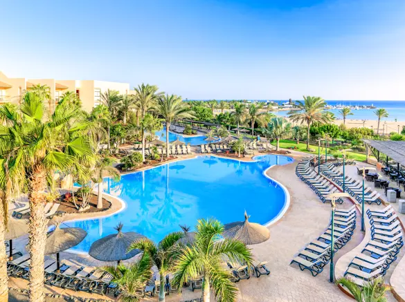 Spain Fuerteventura Caleta De Fuste Barcelo Fuerteventura Thalsso Spa Pool Area