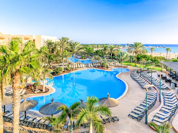 Spain Fuerteventura Caleta De Fuste Barcelo Fuerteventura Thalsso Spa Pool Area