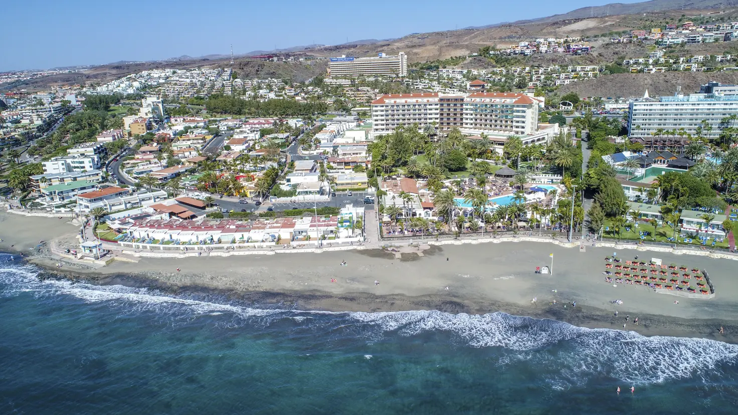 Spain Gran Canaria San Agustín Hotel Gloria Palace San Agustín Drone Ocean Front Copy