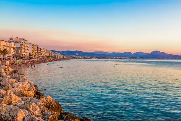 Greece Loutraki Beach Night Copy