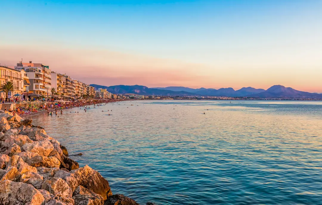 Greece Loutraki Beach Night Copy