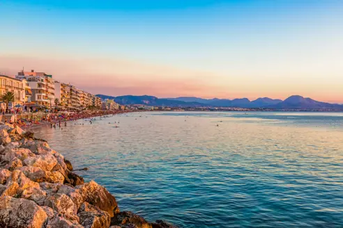 Greece Loutraki Beach Night Copy