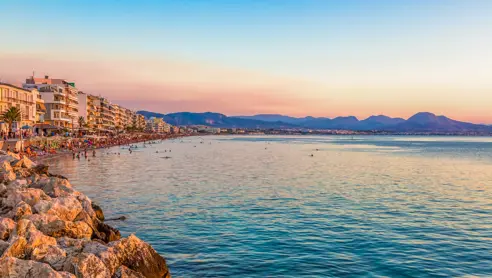 Greece Loutraki Beach Night Copy