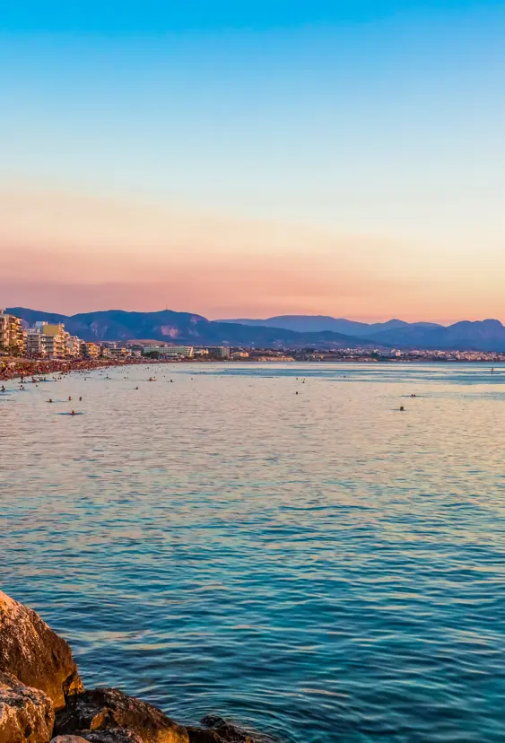 Greece Loutraki Beach Night Copy