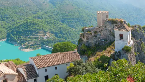 ALC The Famous Bell Tower And Gateway At Guadalest Near Benidorm 117530446