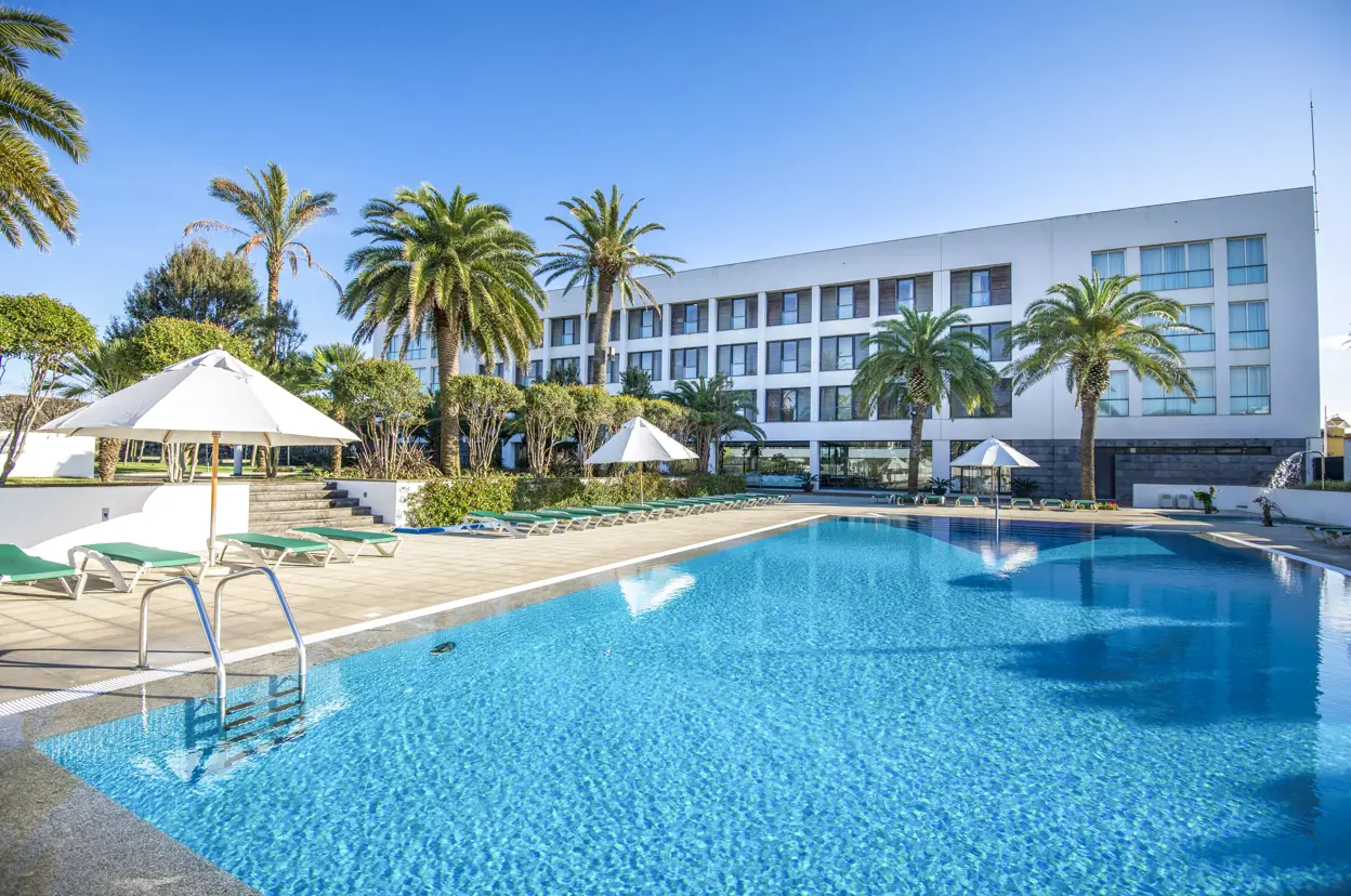 Portugal Azores Ponta Delgada Hotel Azoris Royal Garden Pool Area Copy