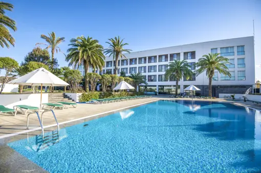 Portugal Azores Ponta Delgada Hotel Azoris Royal Garden Pool Area Copy