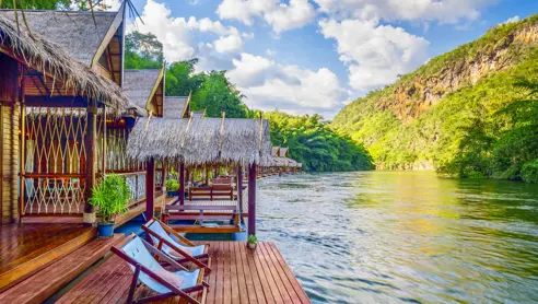 Thai Riverkwai The Floathouseriverkwai Riverside 1