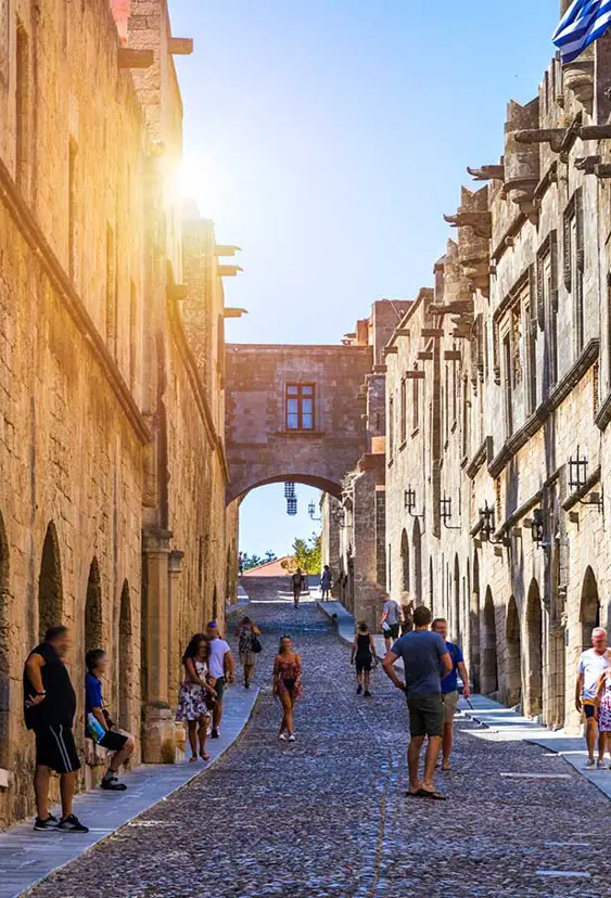 RHO Rhodos By The Street Of The Knights Adobestock 529308429