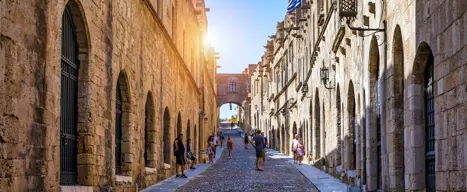 RHO Rhodos By The Street Of The Knights Adobestock 529308429