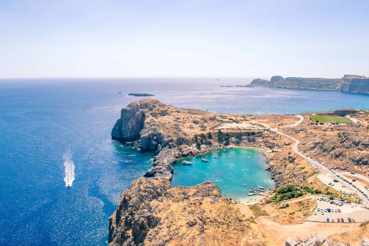 RHO Lindos St Pauls Bay Adobestock 173952307