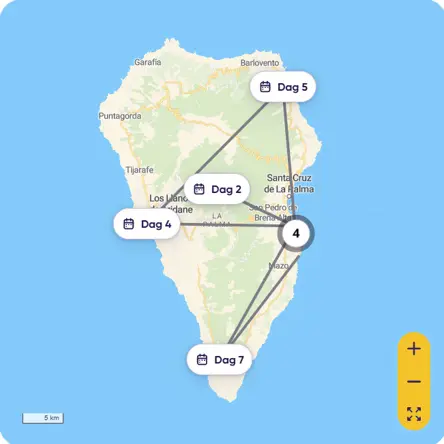 Kort La Palma-Smagen af Cuba og De Kanariske Øer.jpg