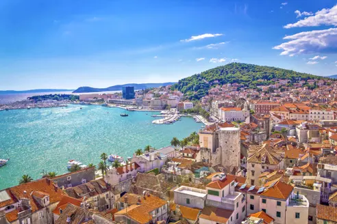 Croatia Destination Split Split Waterfront And Marjan Hill Gettyimages 487277594 1