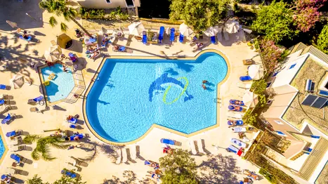 Greece Crete Chania Sirios Village Pool Above Copy