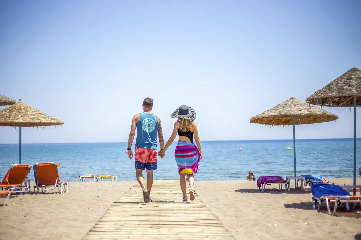 Greece Rhodes Faliraki Pegasos Deluxe Beach Hotel Strand 11