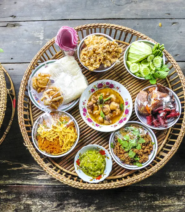 Roundtrip Thailand Unknown Day2 Angkhang Kantoke Chiang Mae Food ST Gettyimages 156938731