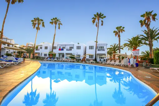 Spain Gran Canaria Maspalomas Hotel Turbo Club Pool Side Area Copy