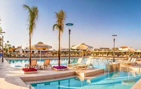 Greece Crete Platanias Porto Platanias Village Resort Pool Side