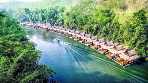 Thai Riverkwai The Floathouseriverkwai Riverside 3