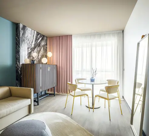 Suite med to værelser og balkon