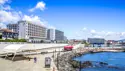 Dobbeltværelse med balkon/terrasse og delvis havudsigt