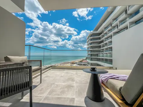 Dobbeltværelse Deluxe med balkon/terrasse og havudsigt