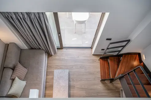 Junior Suite, balkon/terrasse, pool/skrå havudsigt (masionette)