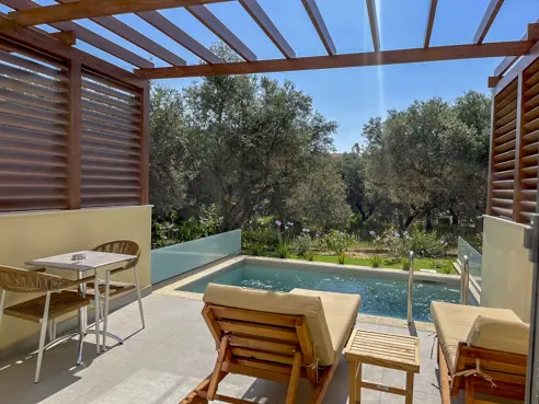 Dobbeltværelse Superior med balkon/terrasse, privat pool