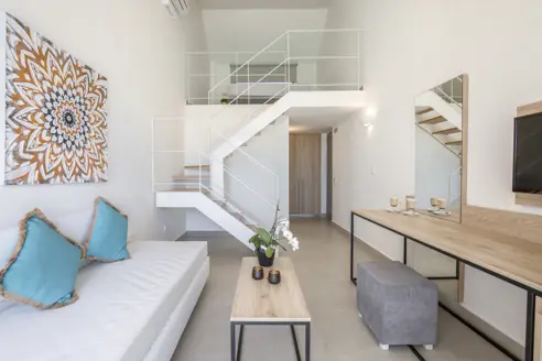 Executive loft suite med balkon/terrasse og pool/havudsigt