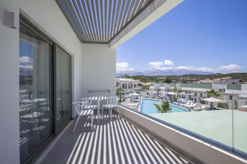 Executive loft suite med balkon/terrasse og pool/havudsigt