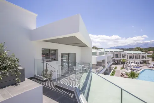 Executive loft suite med balkon/terrasse og pool/havudsigt