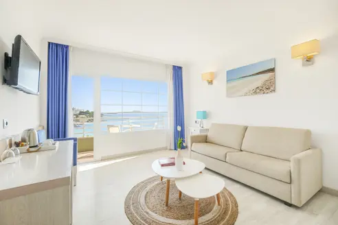 Dobbeltværelse med balkon og havudsigt
