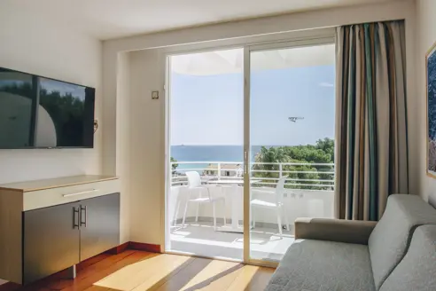 2 værelses lejlighed Plus med balkon, havudsigt