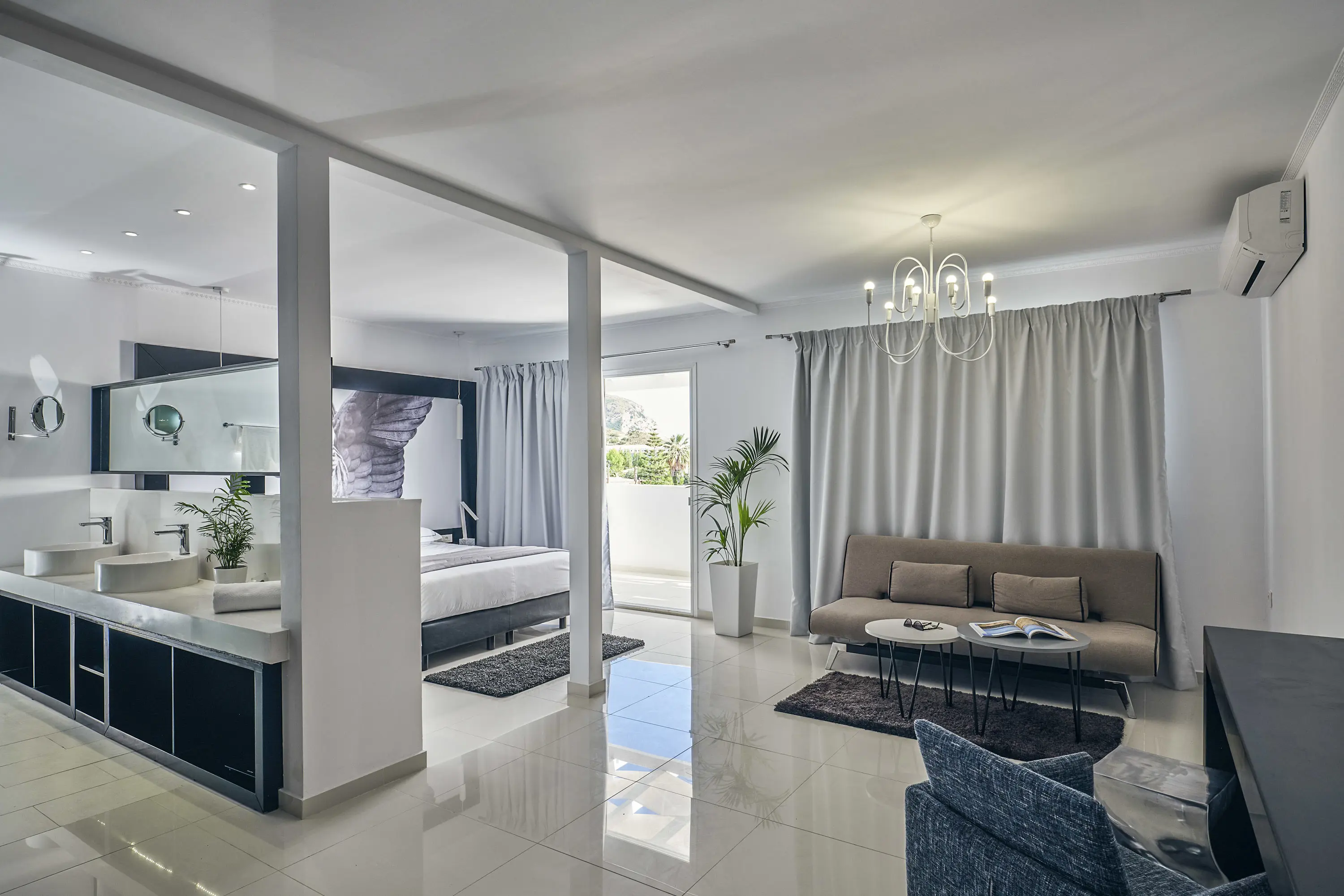 Suite superior med balkon og egen jacuzzi