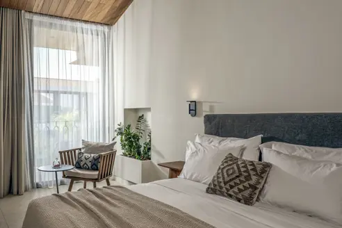 Suite med balkon, øvre etager