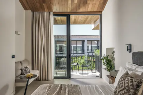 Suite med balkon, øvre etager