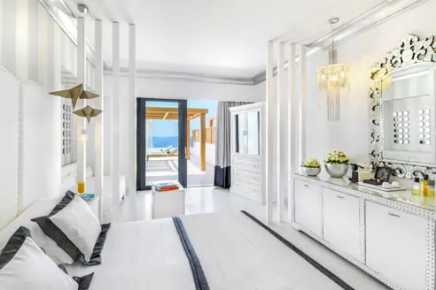 Junior Suite med balkon/terrasse, havudsigt og jacuzzi