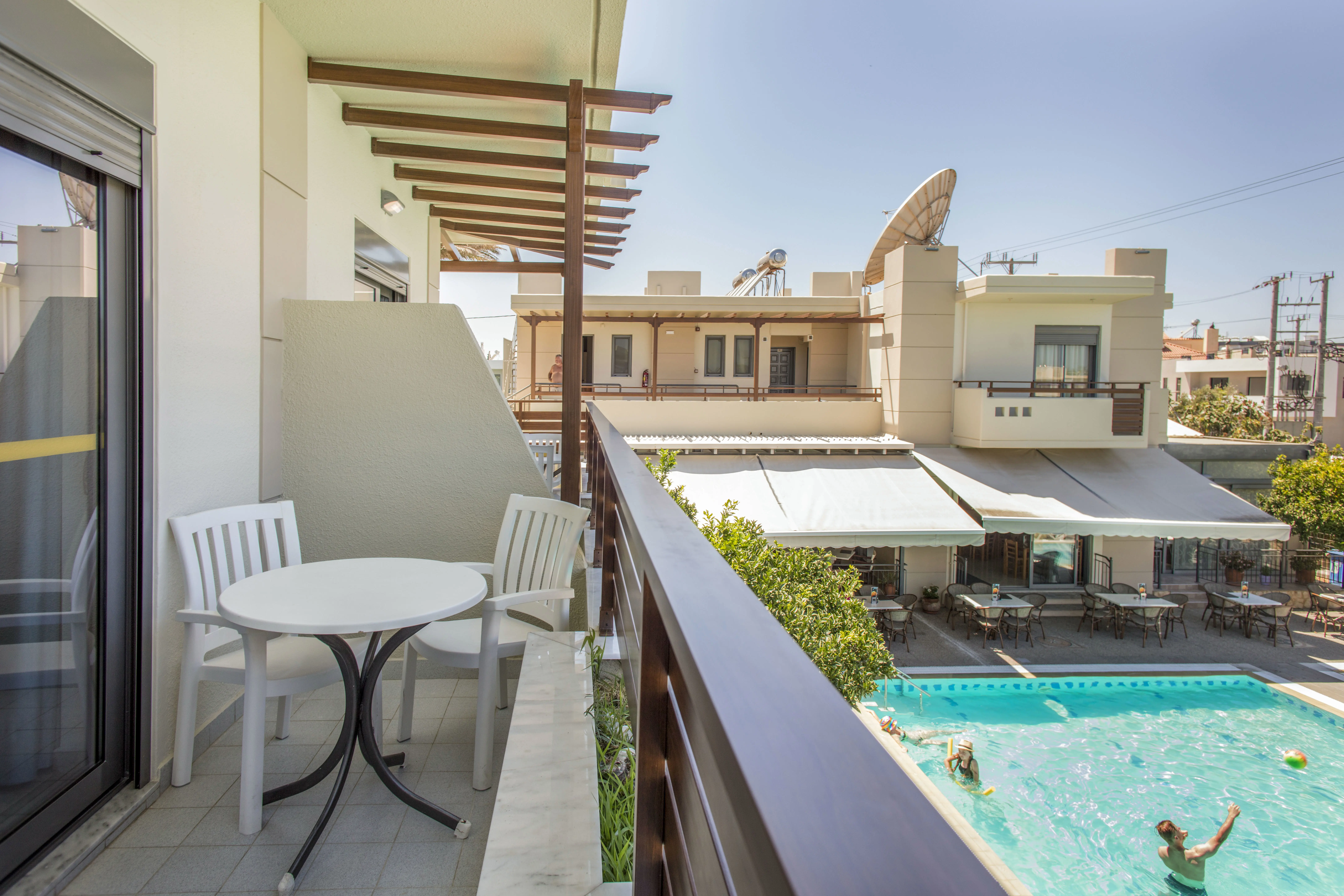 1-værelses lejlighed superior med balkon/terrasse og pooludsigt
