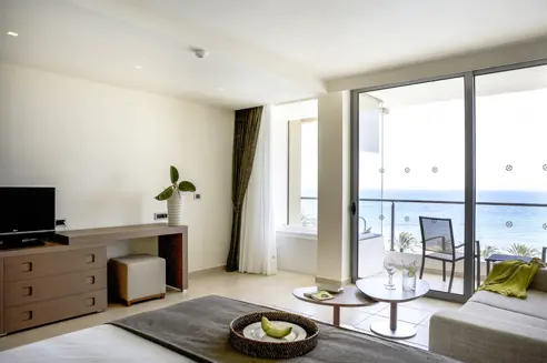 Dobbeltværelse deluxe med balkon/terrasse og havudsigt